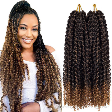Wholesale Passion Twist Crochet Hair Solid And Ombre Color Synthetic Fiber Braid Extensions 18 Inches Crochet Passion Twists